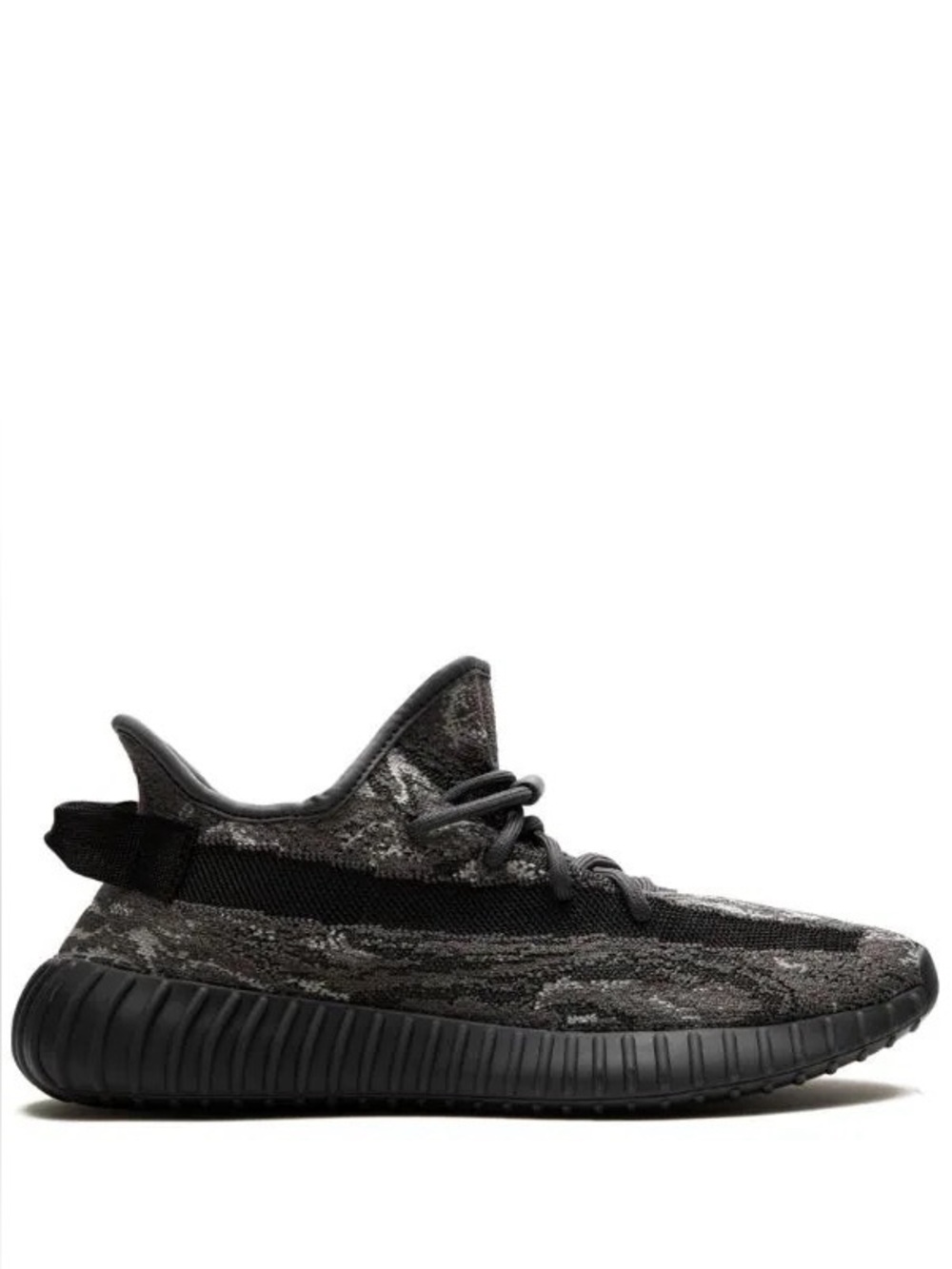 Yeezy 350 Boost V2 Dark Gray Knit Sneakers - Picture 10 of 11